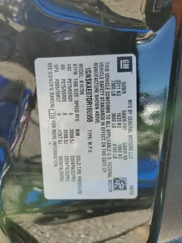 2013 CHEVROLET TAHOE K1500 LS  