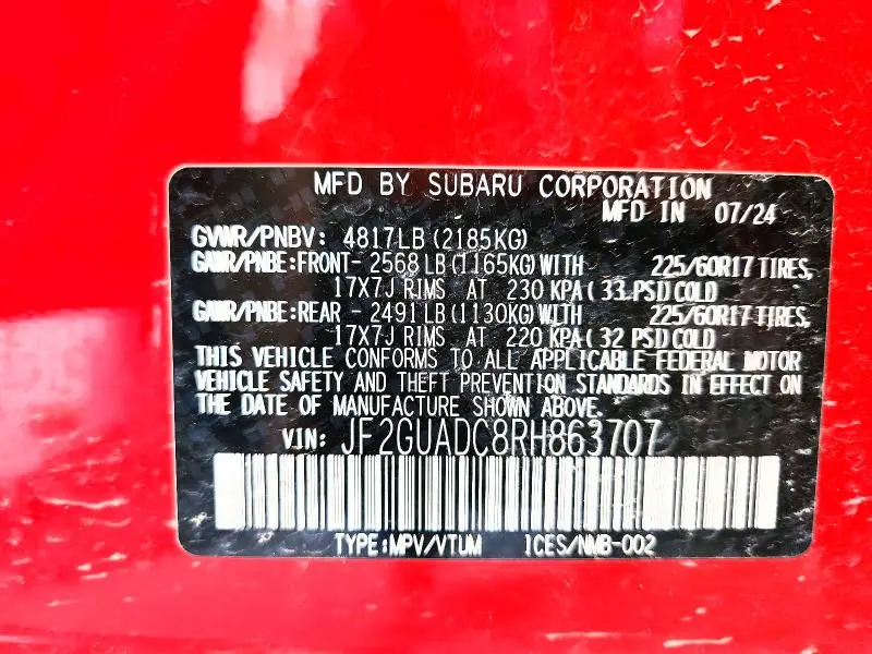 2024 SUBARU CROSSTREK PREMIUM  