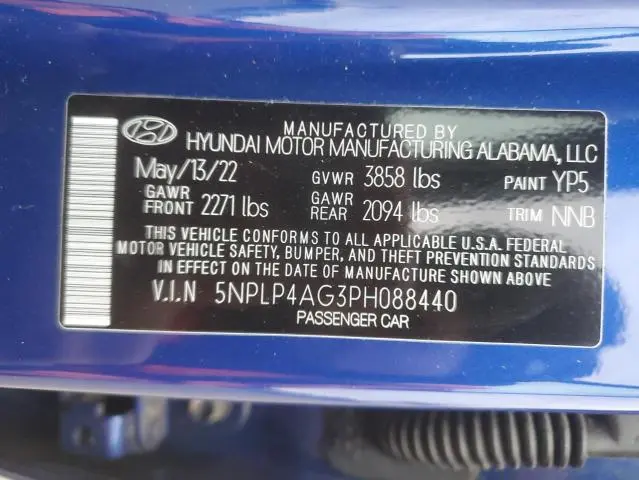 2023 HYUNDAI ELANTRA LIMITED  