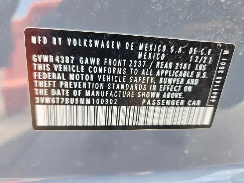 2021 VOLKSWAGEN JETTA GLI  