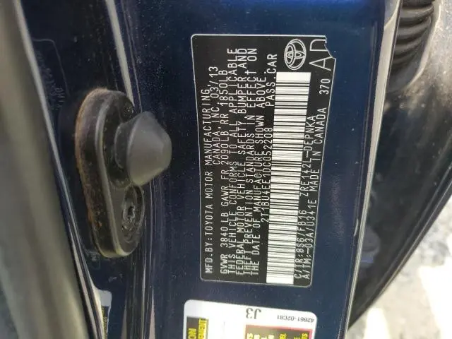 2013 TOYOTA COROLLA BASE  