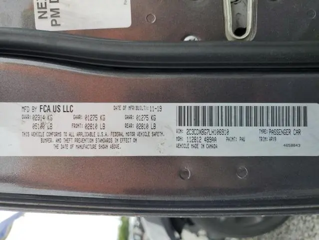 2020 DODGE CHARGER SXT  