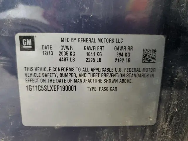 2014 CHEVROLET MALIBU 1LT  