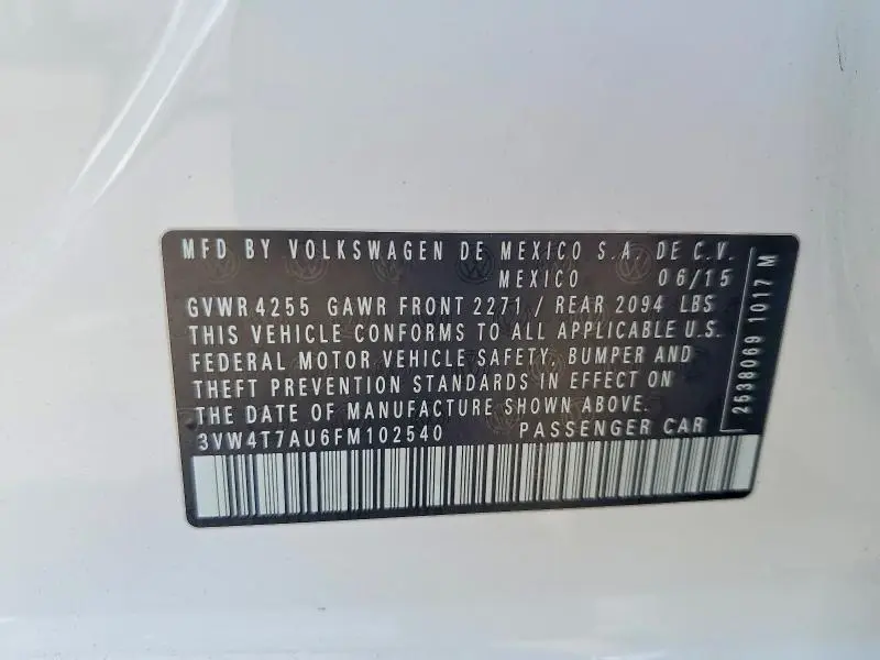 2015 VOLKSWAGEN GTI   
