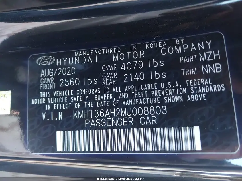 2021 HYUNDAI VELOSTER N  