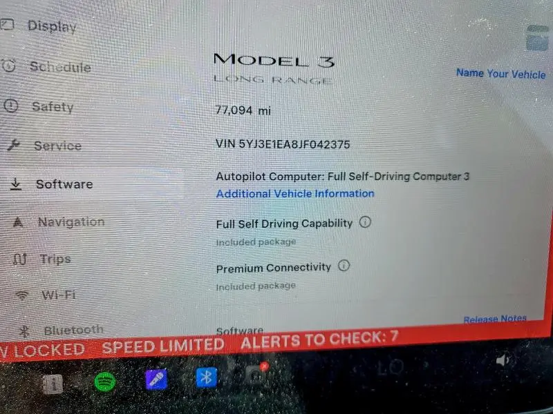 2018 TESLA MODEL 3   