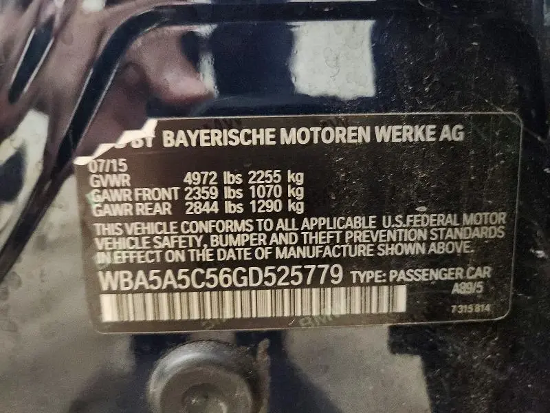 2016 BMW 528 I  