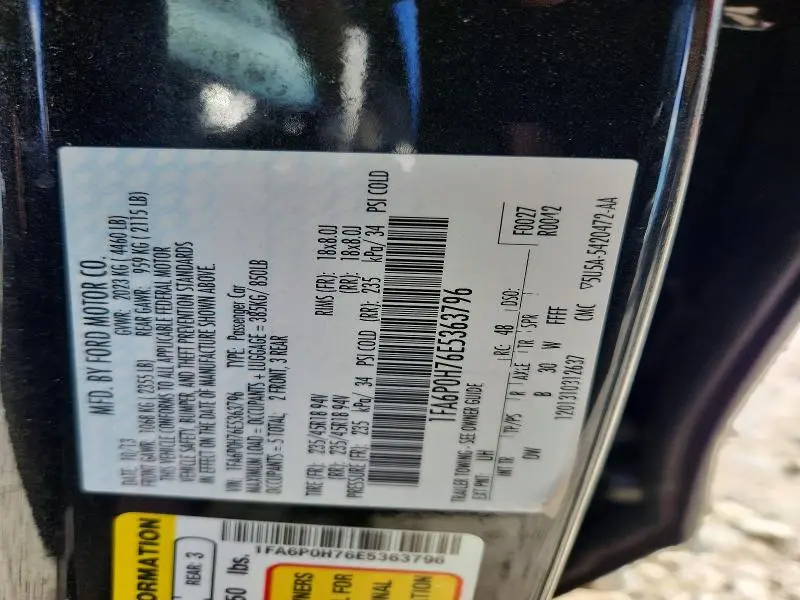 2014 FORD FUSION SE  