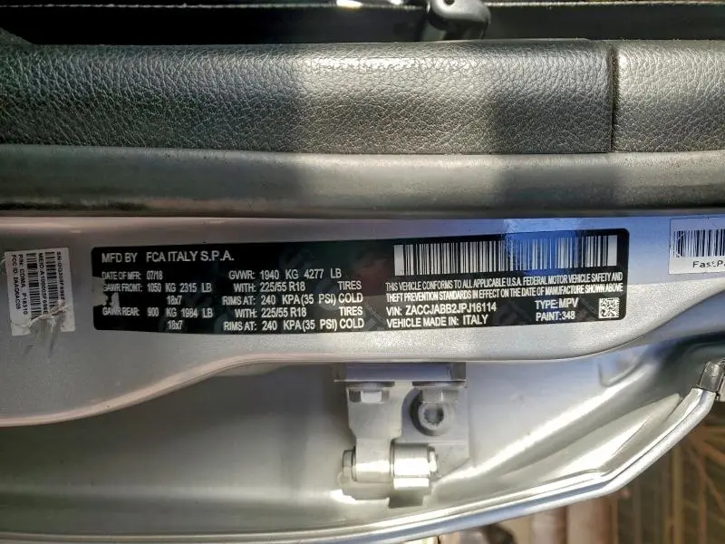 2018 JEEP RENEGADE LATITUDE  