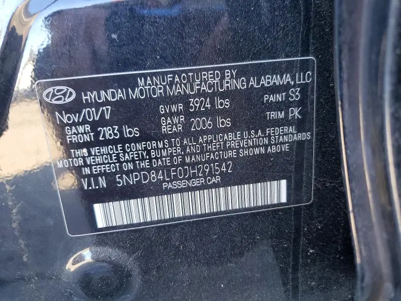 2018 HYUNDAI ELANTRA SEL  