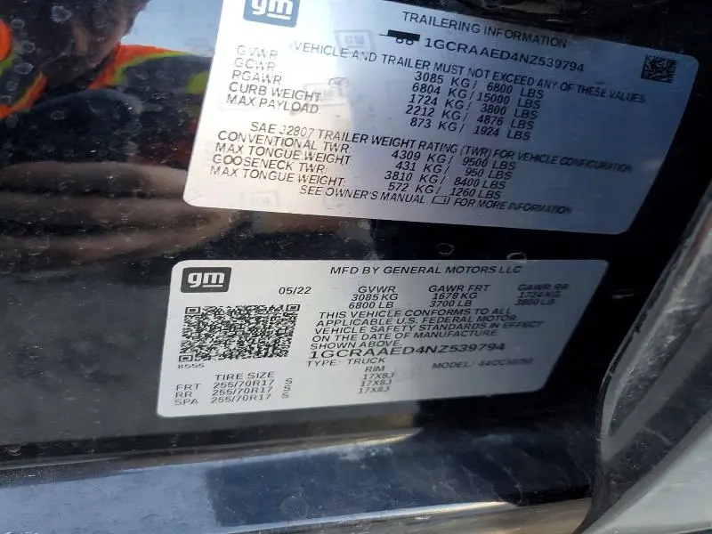 2022 CHEVROLET SILVERADO C1500  