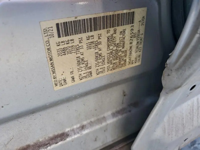 2021 NISSAN ROGUE SV  