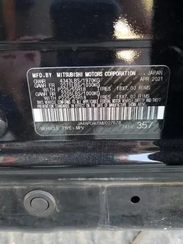 2021 MITSUBISHI OUTLANDER SPORT ES