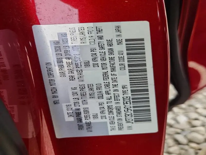 2017 MAZDA CX-9 TOURING  