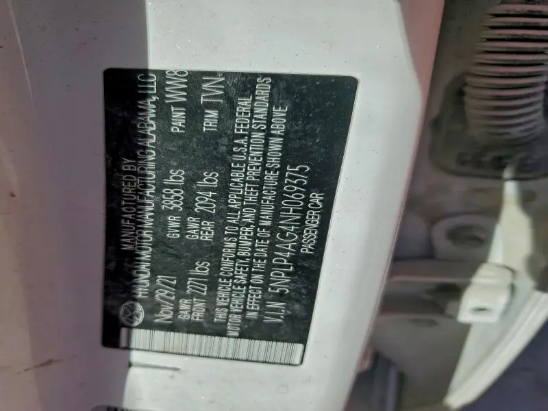 2022 HYUNDAI ELANTRA LIMITED  