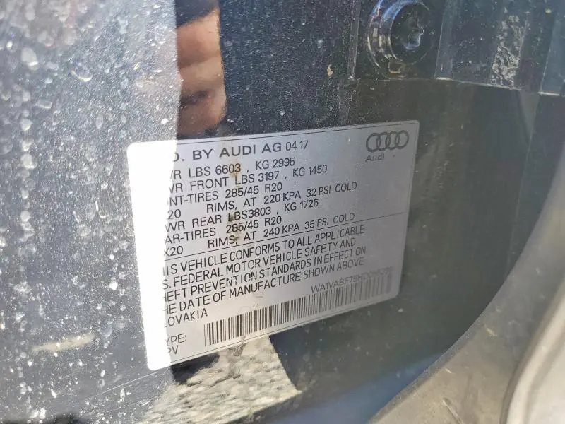 2017 AUDI Q7 PRESTIGE  