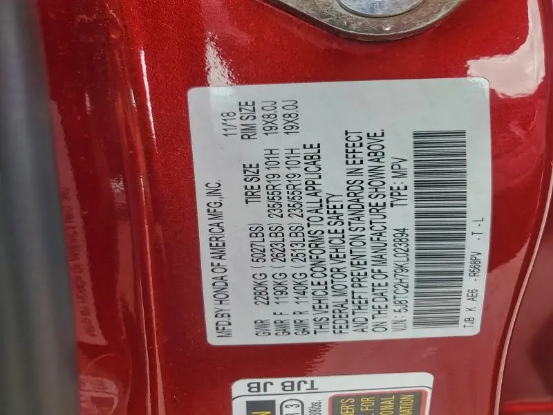 2019 ACURA RDX ADVANCE  