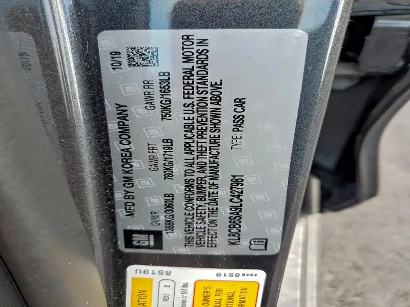 2020 CHEVROLET SPARK LS  