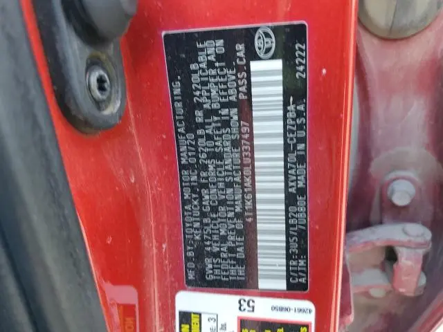 2020 TOYOTA CAMRY XSE  