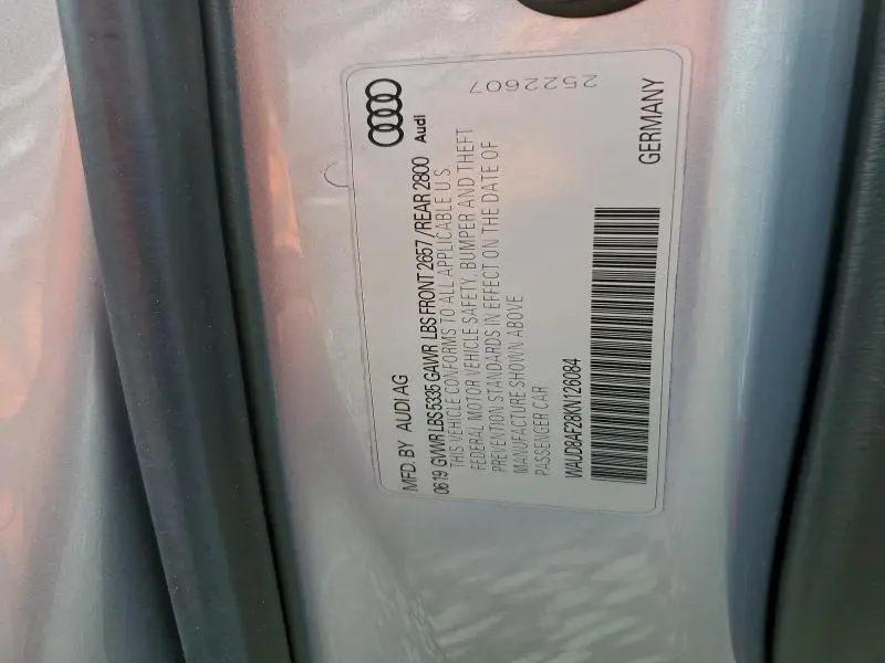 2019 AUDI A6 PREMIUM  