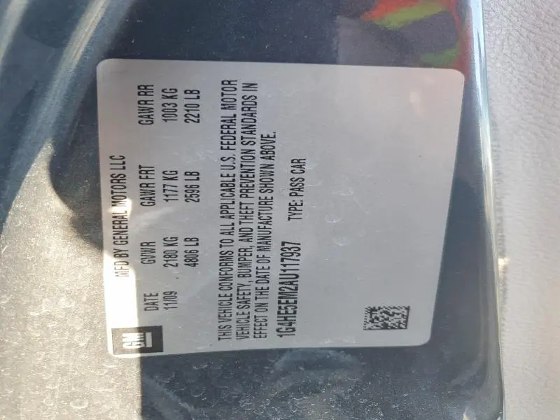 2010 BUICK LUCERNE CXL  