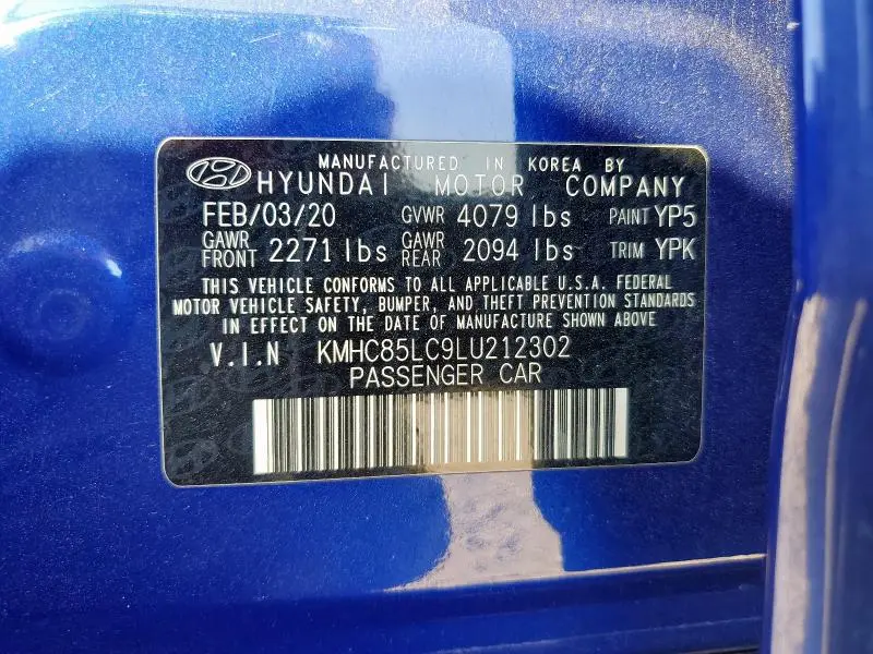 2020 HYUNDAI IONIQ SEL  