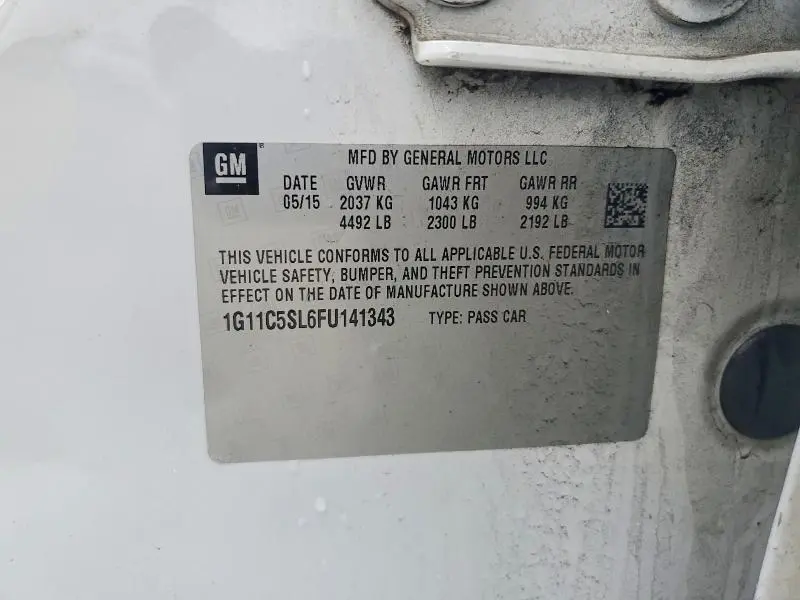 2015 CHEVROLET MALIBU 1LT  