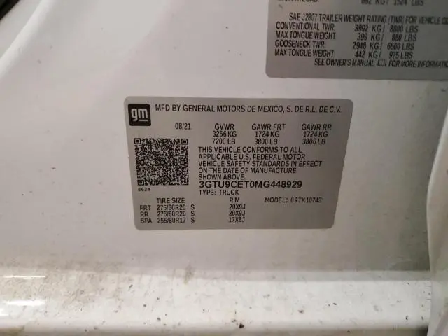 2021 GMC SIERRA K1500 ELEVATION  