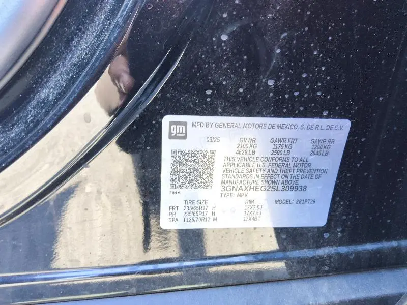 2025 CHEVROLET EQUINOX LT  