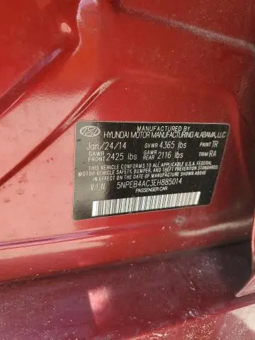 2014 HYUNDAI SONATA GLS  
