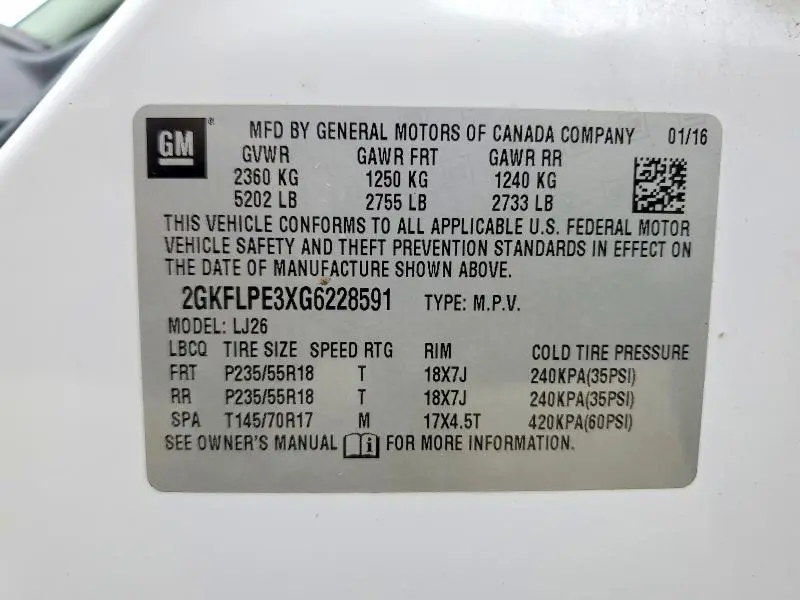 2016 GMC TERRAIN SLT  