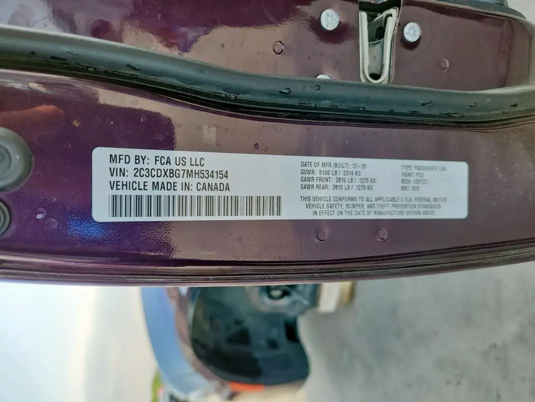 2021 DODGE CHARGER SXT  