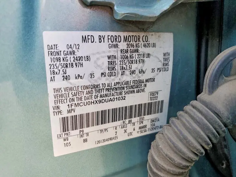2013 FORD ESCAPE SEL  