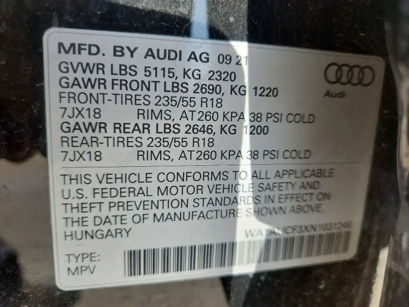 2022 AUDI Q3 PREMIUM 40  