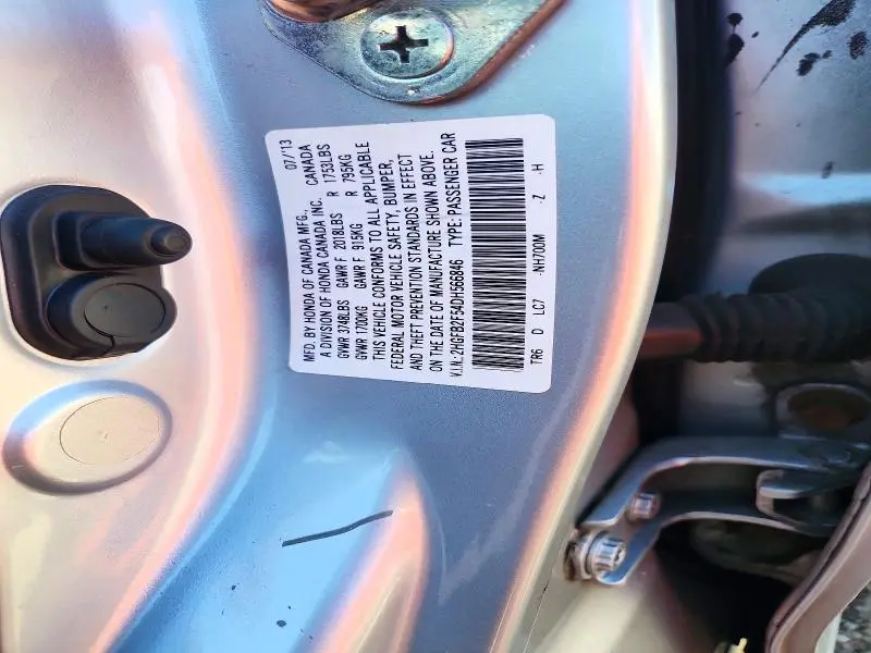 2013 HONDA CIVIC LX  