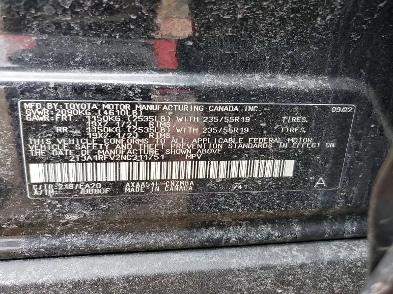 2022 TOYOTA RAV4 XLE PREMIUM  