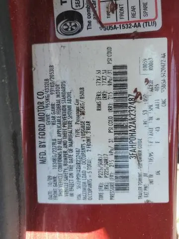 2010 FORD FUSION SE