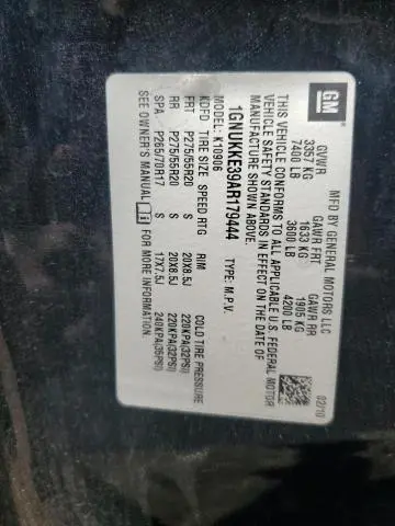 2010 CHEVROLET SUBURBAN K1500 LTZ  