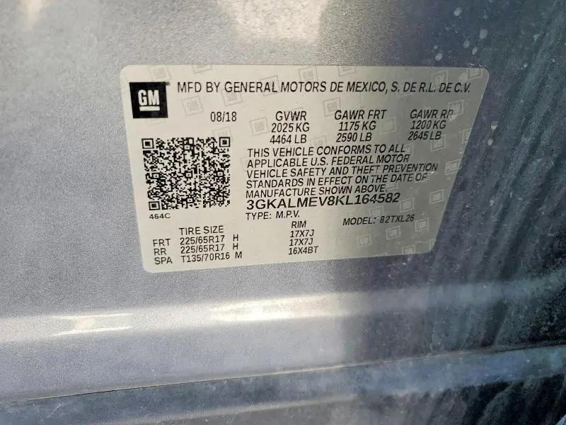 2019 GMC TERRAIN SLE  