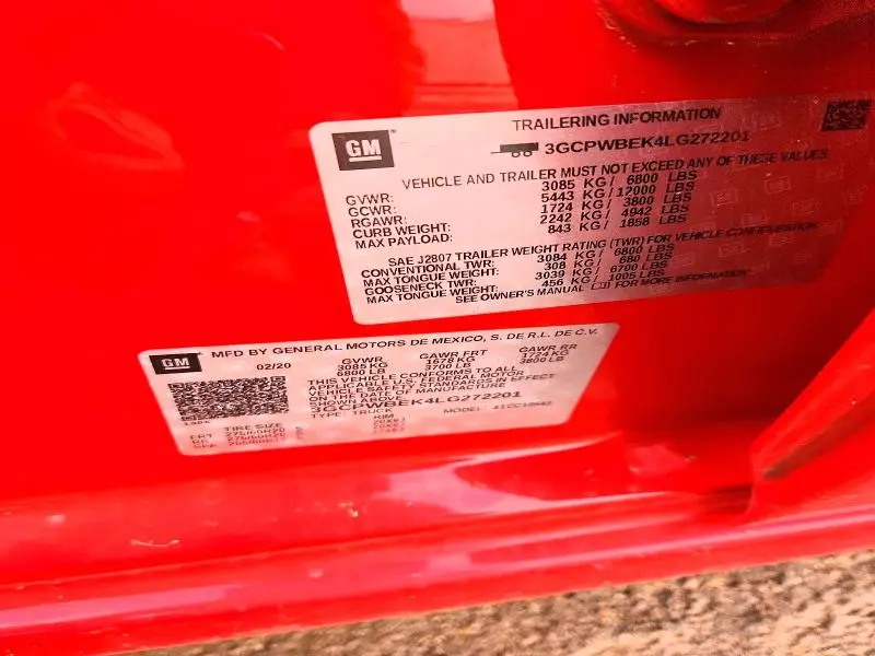 2020 CHEVROLET SILVERADO C1500 CUSTOM  