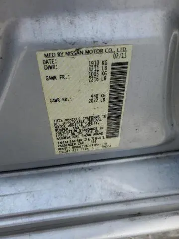 2015 NISSAN ALTIMA 2.5  
