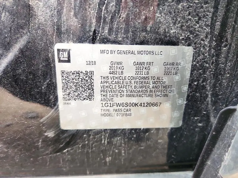 2019 CHEVROLET BOLT EV LT  