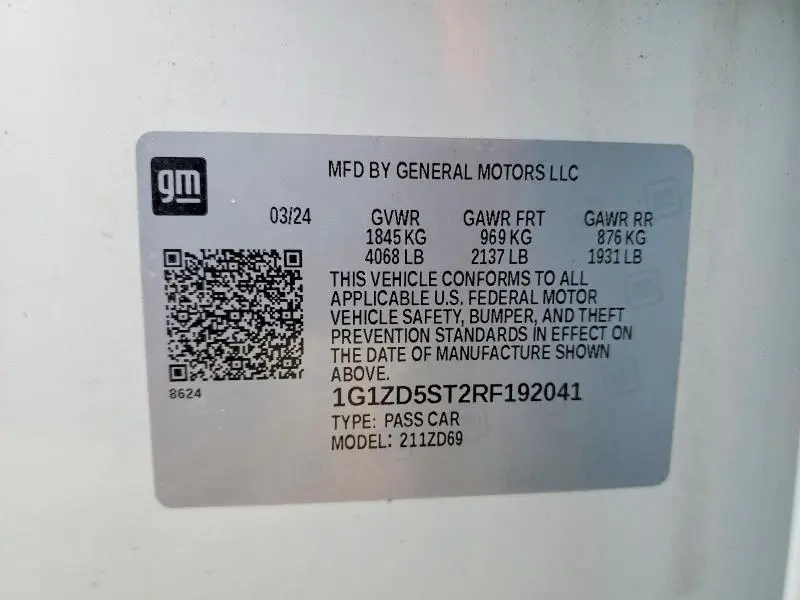 2024 CHEVROLET MALIBU LT  