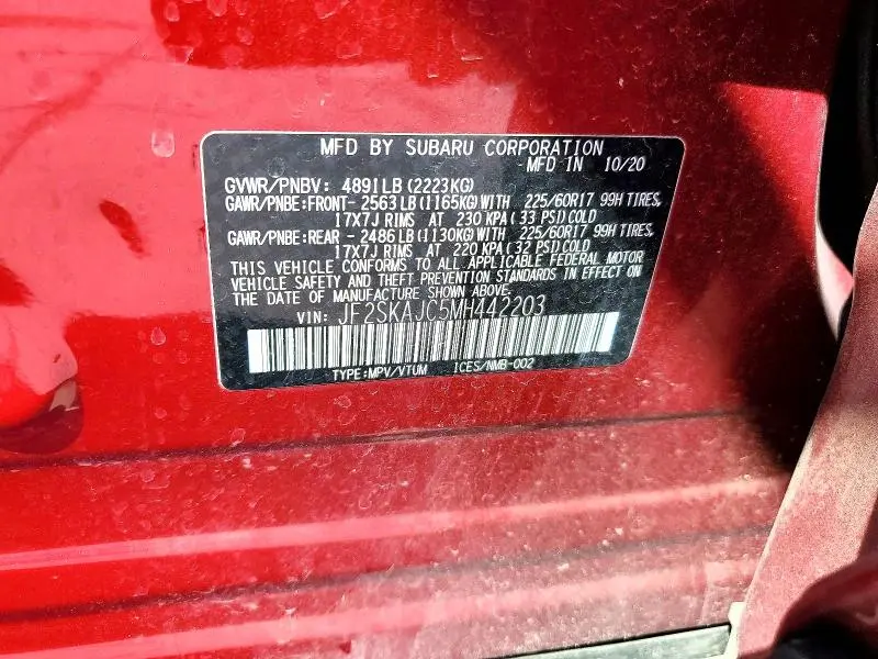 2021 SUBARU FORESTER PREMIUM  