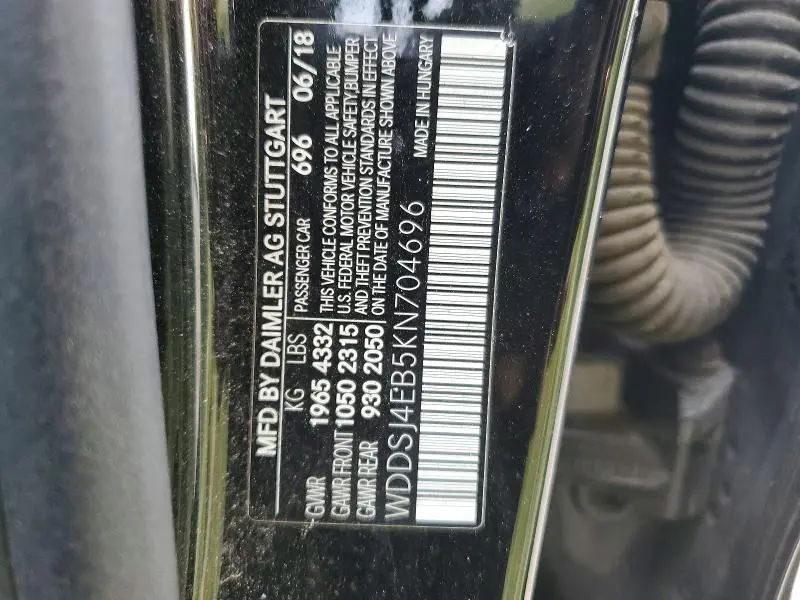 2019 MERCEDES-BENZ CLA 250  