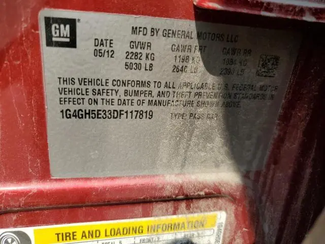 2013 BUICK LACROSSE PREMIUM  