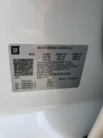 2018 GMC YUKON DENALI  