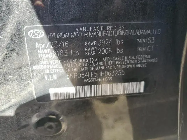 2017 HYUNDAI ELANTRA SE  