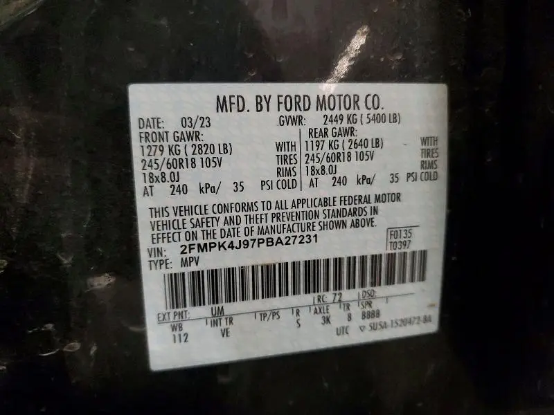 2023 FORD EDGE SEL  