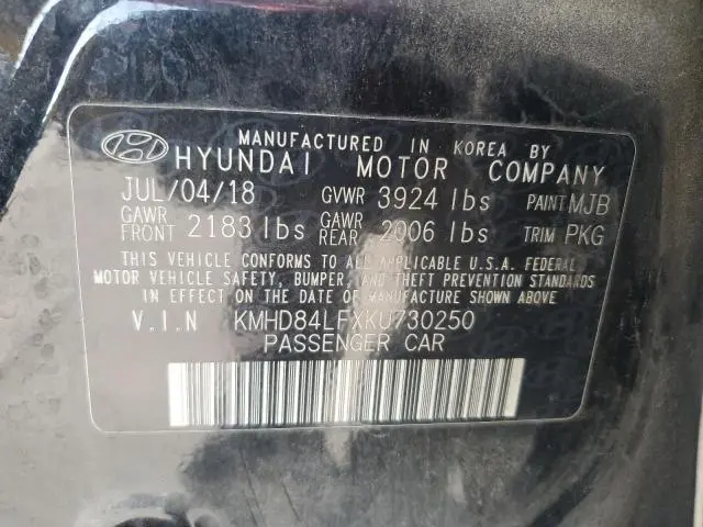 2019 HYUNDAI ELANTRA SEL  